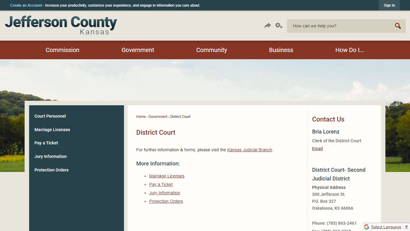 District Court | Jefferson County, KS - Official Website