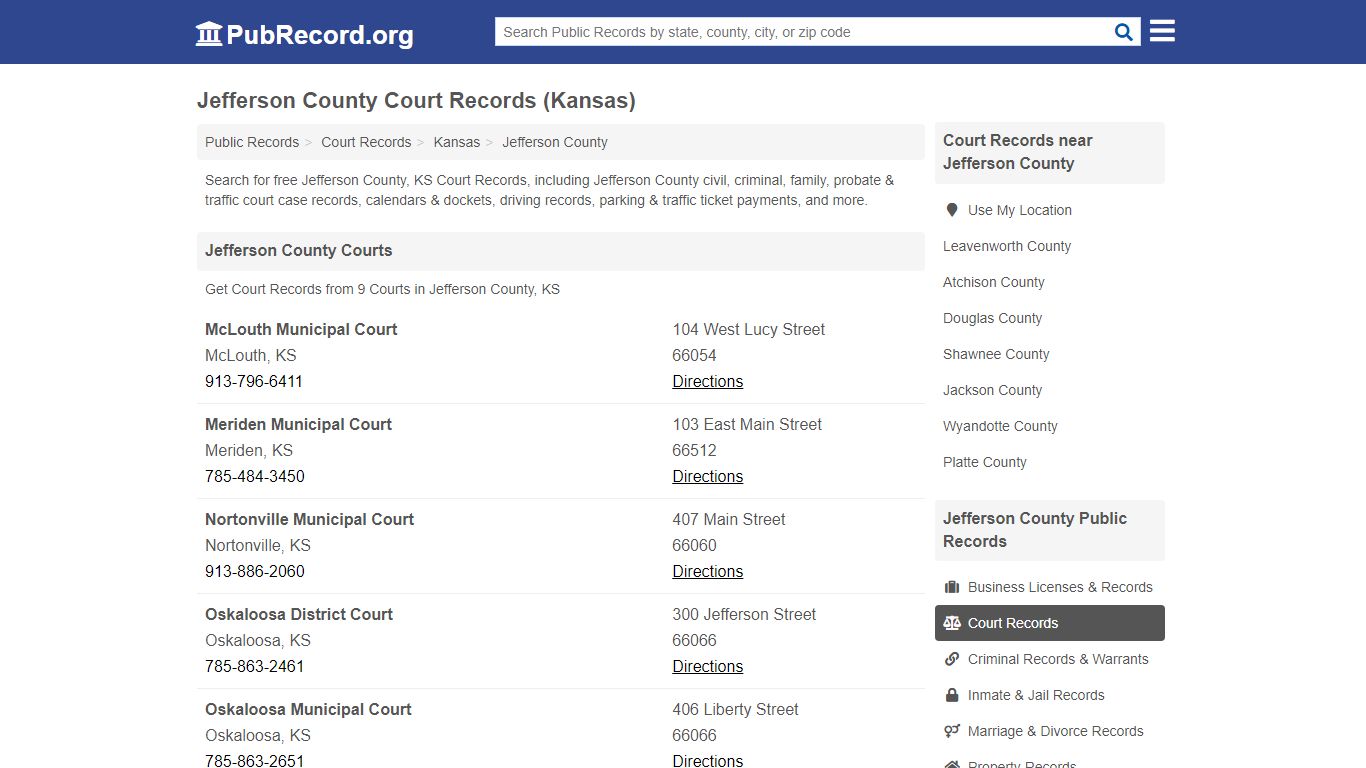 Free Jefferson County Court Records (Kansas Court Records)