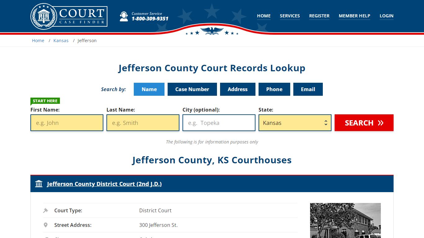 Jefferson County Court Records | KS Case Lookup