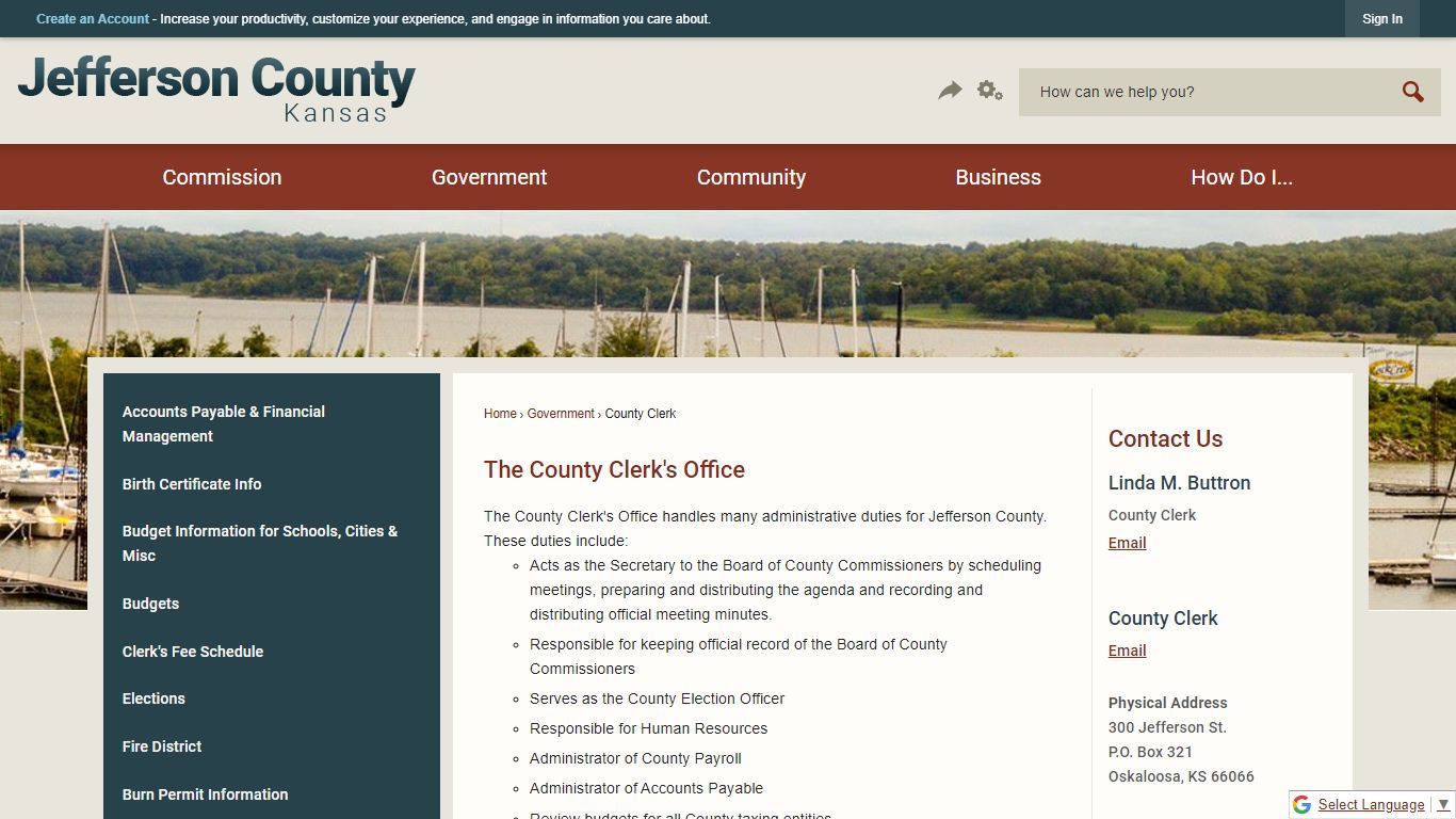 The County Clerk's Office | Jefferson County, KS - Official Website